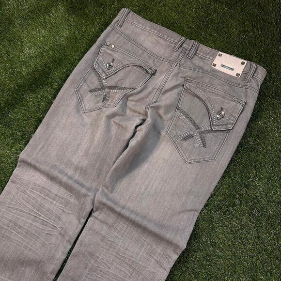 Y2K GREY JEANS STRAIGHT FIT - Picture 3 of 5